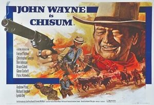 John Wayne Chisum Mini Movie Poster archival quality 8.50 x 11 photo - Picture 1 of 3