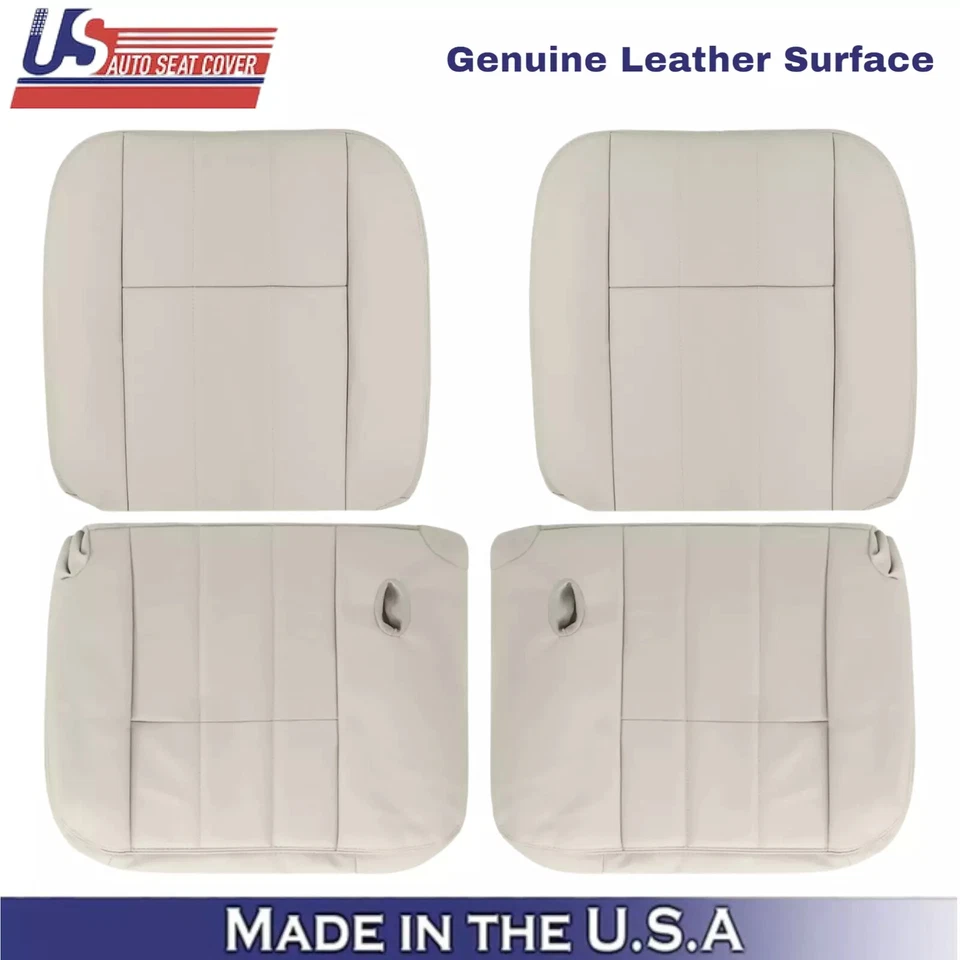 Cubiertas de asiento delanteras de cuero sintético para Mercury Grand Marquis 2006-2011 camel claro Foto 1 de 4