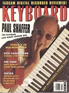 KEYBOARD magazine PAUL SCHAFFER PETE TOWNSHEND DAVE GRUSIN October 1993 - Picture 1 of 1
