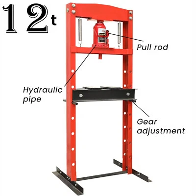 Werkstattpresse Lagerpresse Werkstatt Presse mit Hydraulikpumpe WP 12 Tonnen - Bild 1 von 4