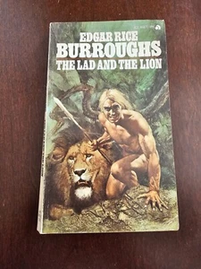 The Lad And The Lion BY EDGAR RICE BURROUGHS ACE PB FANTASY CLASSIC BORIS COVER - Foto 1 di 8