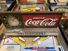 Vintage PRESCRIPTIONS COCA COLA Lighted Fountain  Sign With Clock