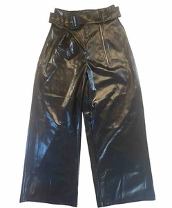 The Sang Kunstlederhose schwarz gerades Bein - Bild 1 von 7