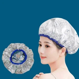 Reusable Self-heating Tin Foil Hat Heat Elastic Coloring Hat for Bathroom - Picture 1 of 16