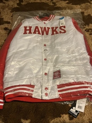 Men's Starter Black label NBA Atlanta Hawks Satin Jacket Size Xl New With Tags - Image 1 of 4
