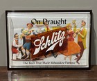 Rare Vintage 1957 SCHLITZ Beer “On Draught” 3D Made Milwaukee Famous Bar Sign!🔥