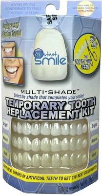 Instant Smile 30 Assorted Temporary Tooth Kit Deluxe 3 Shades Replacement Kit - Image 1 of 4