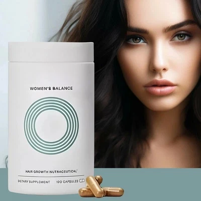 1 PIEZA Suplementos de crecimiento del cabello equilibrado para mujeres, 45 años en adelante, 120 unidades Foto 1 de 4