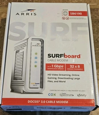 ARRIS SURFboard SB6190 DOCSIS 3.0 Cable Modem - Image 1 of 4