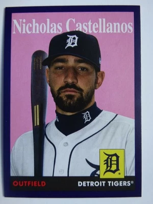 Tarjeta de béisbol 2019 Topps Archives púrpura #11 Nicholas Castellanos Tigers 145/175 Foto 1 de 3