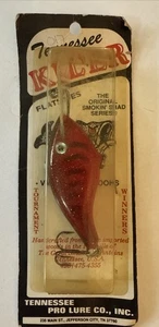 Vintage USA Made Tennessee Pro Lure Co. Wood Tennessee Kil’er Scale Shad - Bild 1 von 3