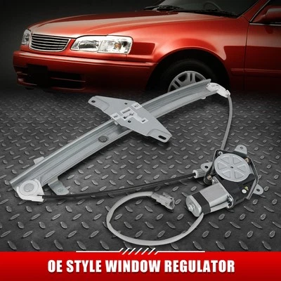 FOR 93-97 GEO PRIZM COROLLA FRONT LEFT SIDE POWER WINDOW REGULATOR WITH MOTOR - Image 1 of 4