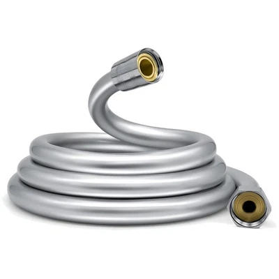 Hochwertiger 1,5m PVC Duschschlauch mit 360° Drehung und Edelstahlanschluss - Bild 1 von 2