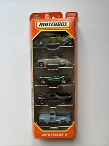 2023 Matchbox Coffee Cruisers IV 5-Pack | Cadillac | Aston | El Camino | Chevy I - Picture 1 of 6