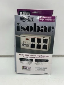 Tripp Lite ISOBAR6ULTRA Isobar Surge Suppressor Metal 6 Outlets 6 ft Cord 3330 - Picture 1 of 4