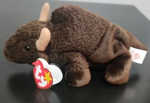 Ty Beanie Babies - ROAM the Buffalo - DOB September 27, 1998 - MWMT - Picture 1 of 7
