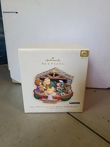 Hallmark Keepsake Peanuts Nativity That's What Christmas is All About Charlie... - Picture 1 of 3