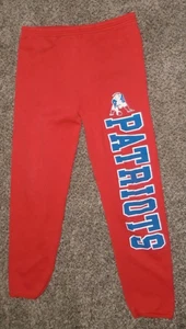 Vintage New England Patriots NFL Jogginghose Rot Größe L - Bild 1 von 2