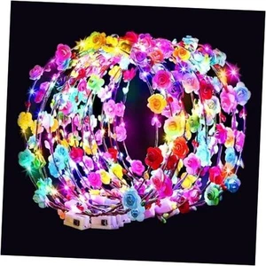 54 PCS LED Flower Crowns Headbands, Light Up Flower Crowns For Women, Glow in - Picture 1 of 7