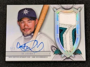 2024 Topps Dynasty ICHIRO 5 /5 AUTO PATCH Signed On-Card 4-Colors Mariners - Bild 1 von 7