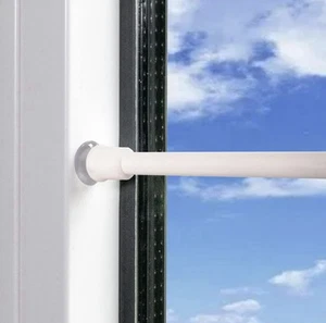 2 Stücks Gardinenstange ohne bohren, Klemmstange für Gardinen 60,5-105CM - Bild 1 von 8