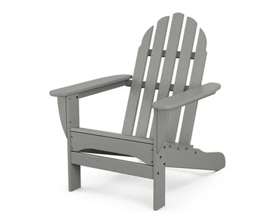 AD4030GY Silla Clásica Exterior Adirondack, Gris Pizarra Foto 1 de 3