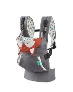 Infantino Cuddle-up Ergonomic Hoodie Baby Carrier, 2-Position, 12-40lb, Gray Fox - Picture 1 of 13