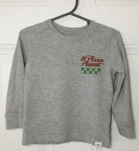 Gap Gray Pizza Planet Long Sleeve T-shirt - Picture 1 of 5