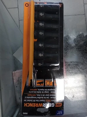 GearWrench 7 Piece 1/2" Drive Metric Impact Hex Bit Socket Set 84940 - Image 1 of 2