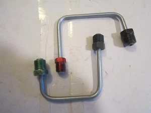 BOTTOM MOUNT STEEL PROPORTIONING VALVE LINES;9/16" & 1/2" FITTINGS TO MASTER CYL - Picture 1 of 3