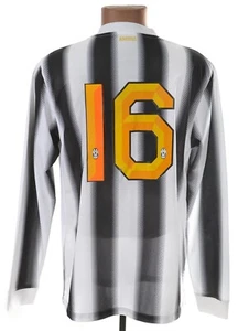 JUVENTUS ITALY 2011/2012 HOME FOOTBALL SHIRT NIKE L MATCH WORN ISSUE #16 - Picture 1 of 5