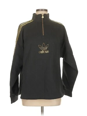 Adidas Women's Glam Black Gold Quarter Zip Sweatshirt Med M 50th Anniversary NWT - Image 1 of 4