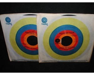 (2x)Merle Haggard 45rpm Street Singer/Mexican Rose~Capitol Promos PRO-4983 - Picture 1 of 2