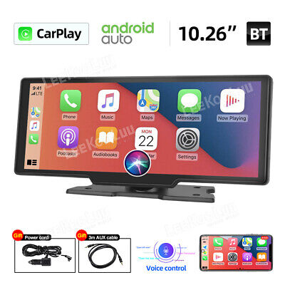 10.26inch 2K Touch Screen Car Portable Wireless Apple CarPlay Android Auto Radio • 95.99$