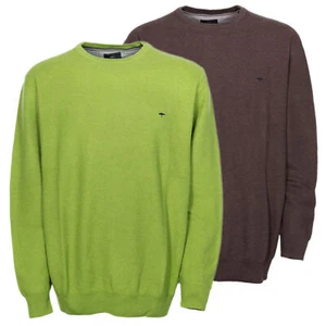 Fynch Hatton Pullover Herren Baumwolle Rundhals Regular Fit Plusgröße - Picture 1 of 7