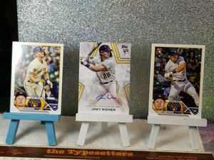 2023 Topps Update AUTO JOEY WIEMER⚾ Stars & Base #US245 & Rookie Debut #US316 RC