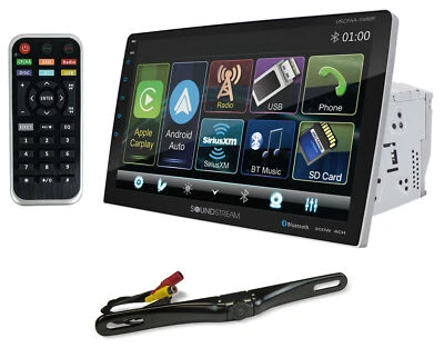 Soundstream VRCPAA-106M 10.6" Car Receiver Bluetooth/Carplay/Android+Backup Cam - Image 1 of 4