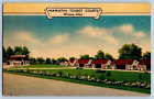Hiawatha Tourist Courts Winona Mississippi Linen Postcard Cottages