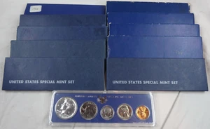 (10) 1966 SMS US Mint Sets Special Mint Sets 50 Coins OGP - Picture 1 of 3
