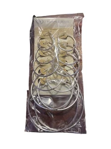 FASHION JEWELRY SIX DIFFERENT ROUND SLIVER PLATED EARRINGS - Picture 1 of 1