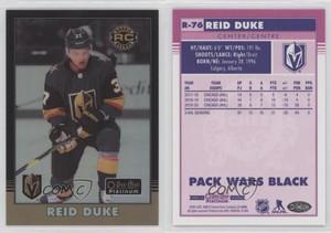 2020 O-Pee-Chee Platinum Retro Rainbow Black Pack Wars Reid Duke #R-76 Rookie RC