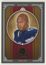 2005 Threads Gridiron Kings Framed Green Julius Jones Cowboys 12/50