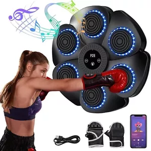Music Boxing Training Machine Electronic Bluetooth Wall Target Sports Home Gift - Picture 1 of 36