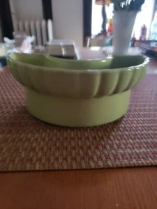 Keramik Halbkreis Übertopf Grün USA - Bild 1 von 6
