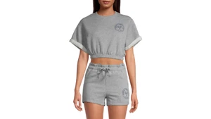 NWT Arizona Jean Company TENNIS CLUB GRAY Crop Sweatshirt jr. Size medum - Picture 1 of 2