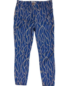 L’ AGENCE WOMENS ROYAL CHAIN LINK HIGH RISE SKINNY CROP JEANS SZ 29 L24.5 EUC - Picture 1 of 10
