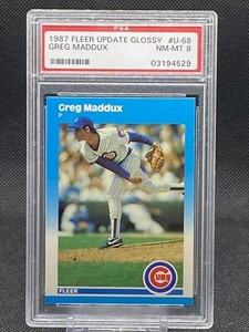 1987 Fleer Update #U-68 Greg Maddux RC Rookie Card PSA 8 NM-MT!!!