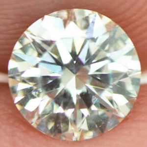 Rundschliff Diamant lose natürlich zertifiziert verbessert 5,83 x 5,80 mm 0,74 Karat H/VS2 - Bild 1 von 8