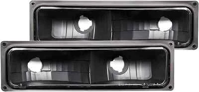 ANZO Euro Parking Lights Black for 1988-1998 Chevrolet C1500 - Изображение 1 из 2