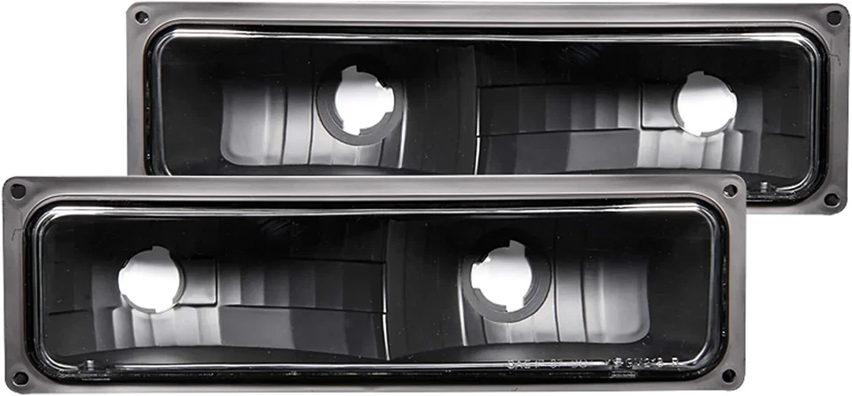 ANZO Euro Parking Lights Black for 1988-1998 Chevrolet C1500 Foto 1 de 2